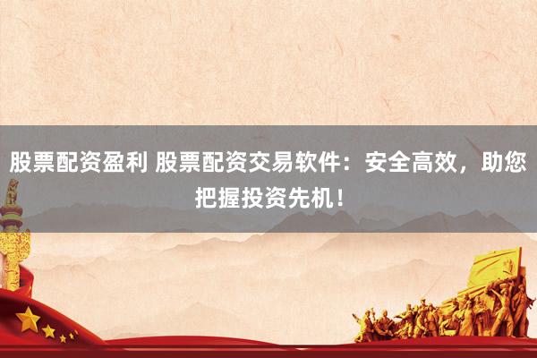 股票配资盈利 股票配资交易软件：安全高效，助您把握投资先机！